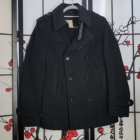 Diesel Double Breasted Wool  Pea Coat - Picture 1 of 9